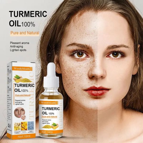 Turmeric Essential Oil Anti-Aging - Facial Care Serum Improves Skin Tone