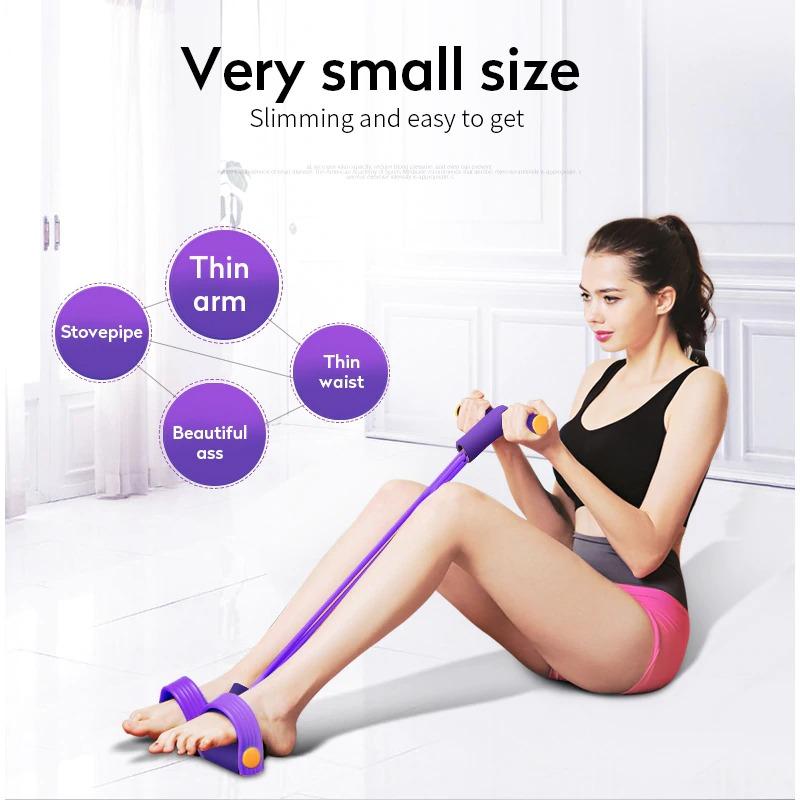 Heavy Duty Peddle Puller Tummy Trimmer Exercise Fitness Band with Strong 4 Tubes for Improving Weight Body Posture Waist and Shape at your Home Rs 1299