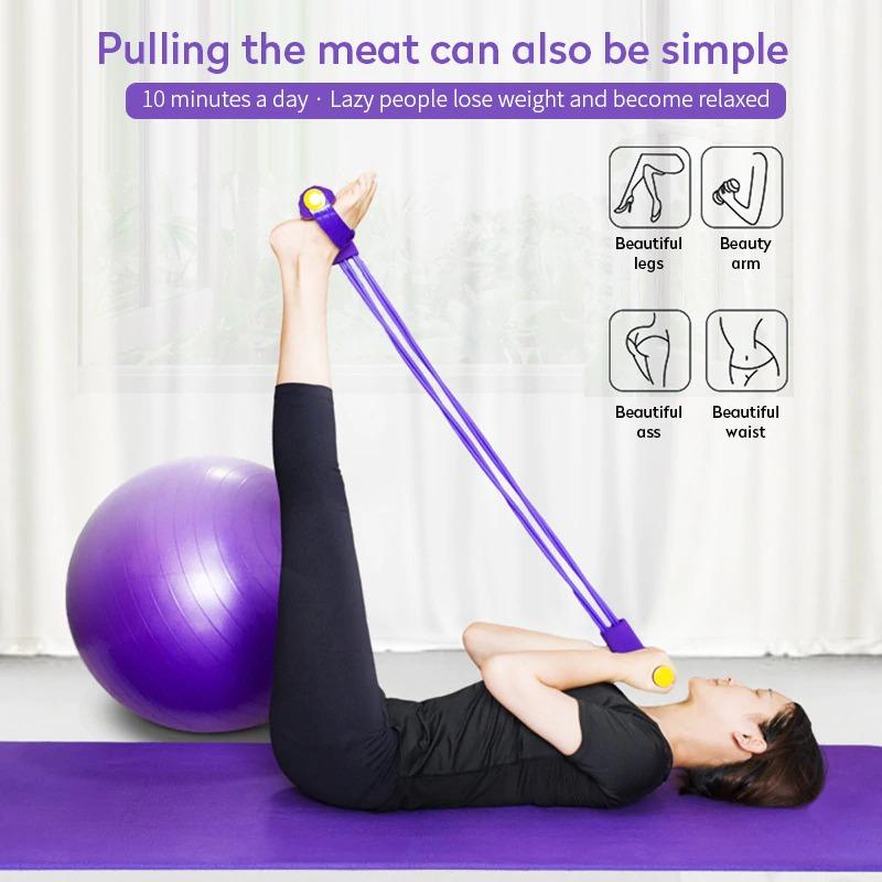 Heavy Duty Peddle Puller Tummy Trimmer Exercise Fitness Band with Strong 4 Tubes for Improving Weight Body Posture Waist and Shape at your Home Rs 1299