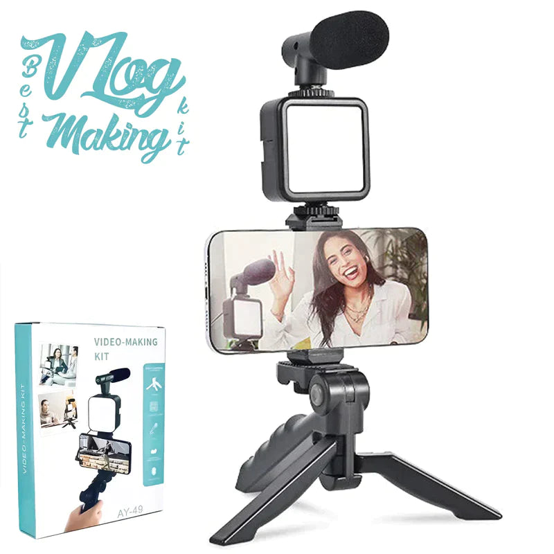 VIDEO MAKING KIT | VLOGGING KIT | Vlogging Kit Tripod | HIGH QUALITY | Vlogging kit 5 in 1